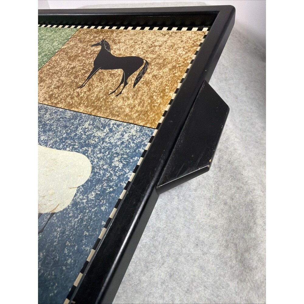 Brandon House Barnyard Animals by Warren Kimball 18”x14” Wooden Tray - Picture 6 of 8